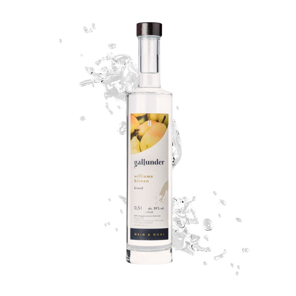 Destillat Birne Splash Hintergrund