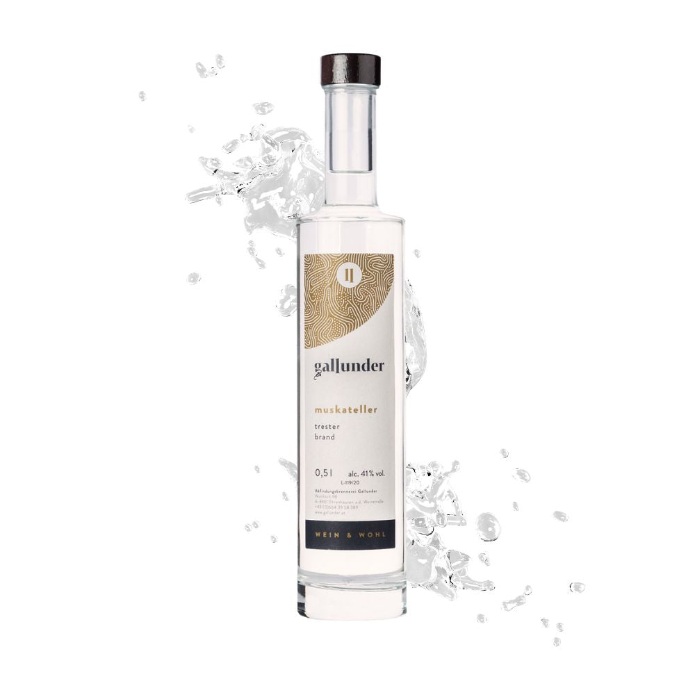 Destillat Muskateller Splash Hintergrund